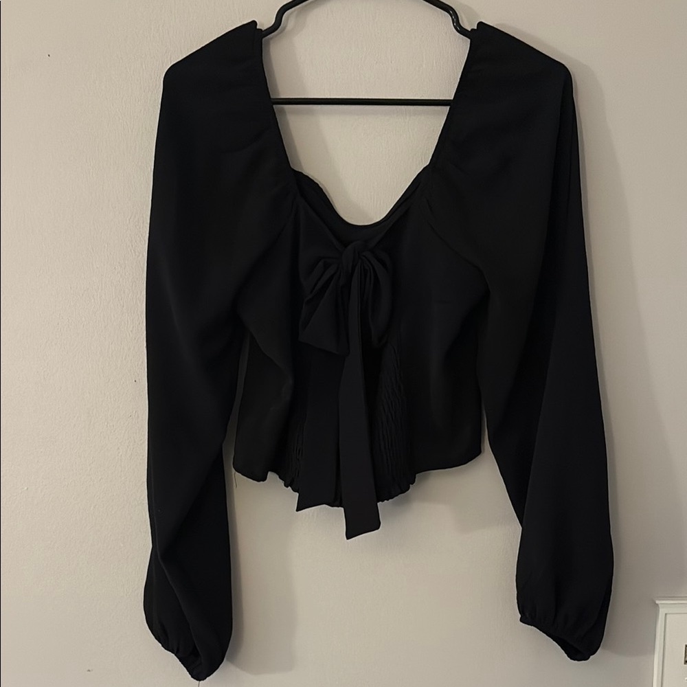 Altard State Elegant Black Women's Top